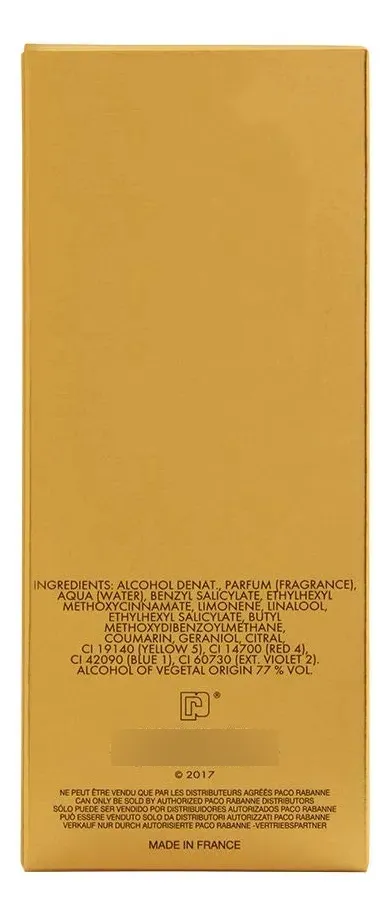 Perfume Paco Rabanne 1 Million Lucky Edt 100 Ml Para Hombre