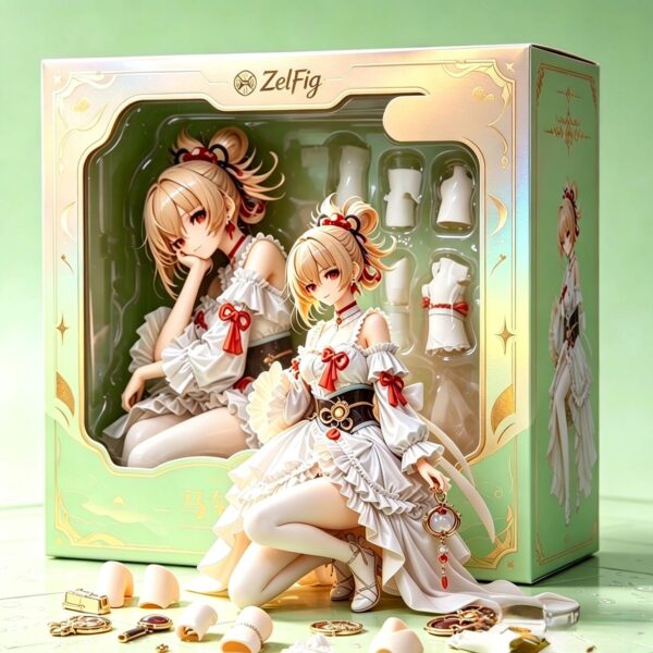 ZelFig Yoimiya Wedding Dress Anime Figure Gift Box