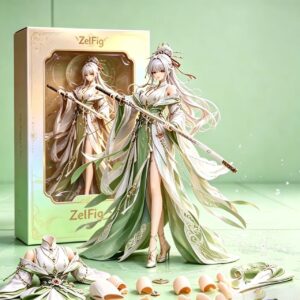 ZelFig Ancient Hanfu Sword Maiden Anime Figure Gift Box